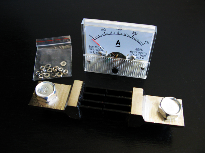 Analogue Ammeter (DC) 0400 Amps Inc Shunt Mr Positive NZ