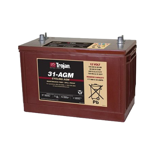 Trojan 12v 100ahr AGM Deep Cycle Battery Mr Positive NZ