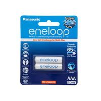 Panasonic Eneloop AAA 800mah Ni-MH Battery (2 pack)