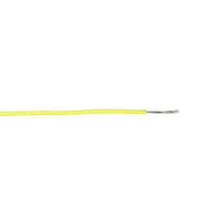 Light Duty Flexible 25AWG Yellow Hook Up Wire (100m)