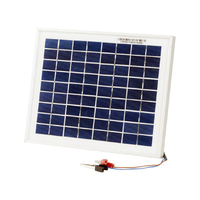 12v 5w Solar Panel with Alligator Clips
