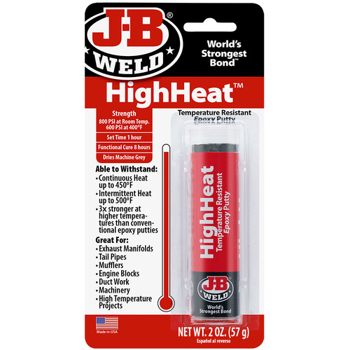 J-B Weld High Heat Epoxy Putty Stick For High Heat Applications