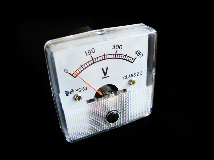 Analogue Voltmeter (DC) 0450 Volts Mr Positive NZ