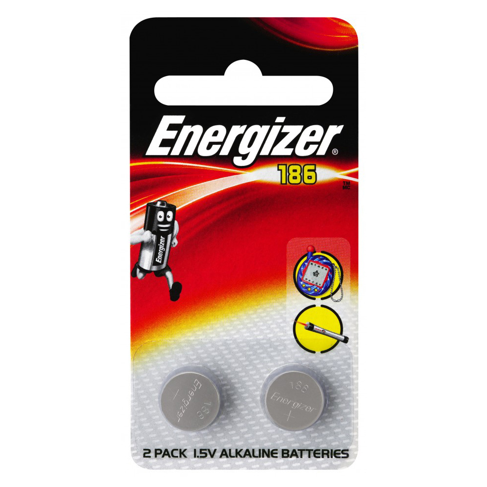 Energizer 186 LR43 1.5v Alkaline Battery (2 Pack) Mr Positive NZ