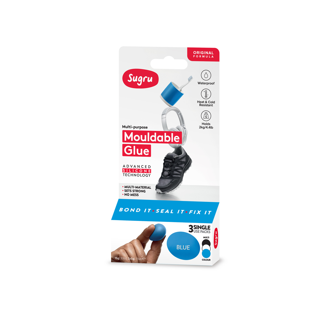 Amazing Sugru Mouldable Glue Black White And Blue G Mr Positive Nz Amazing Sugru Mouldable Glue Black White And Blue G Mr Positive Nz