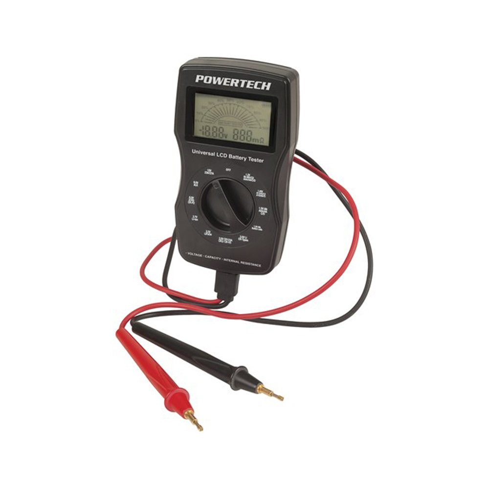 Universal LCD Battery Tester with Probes Mr Positive NZ