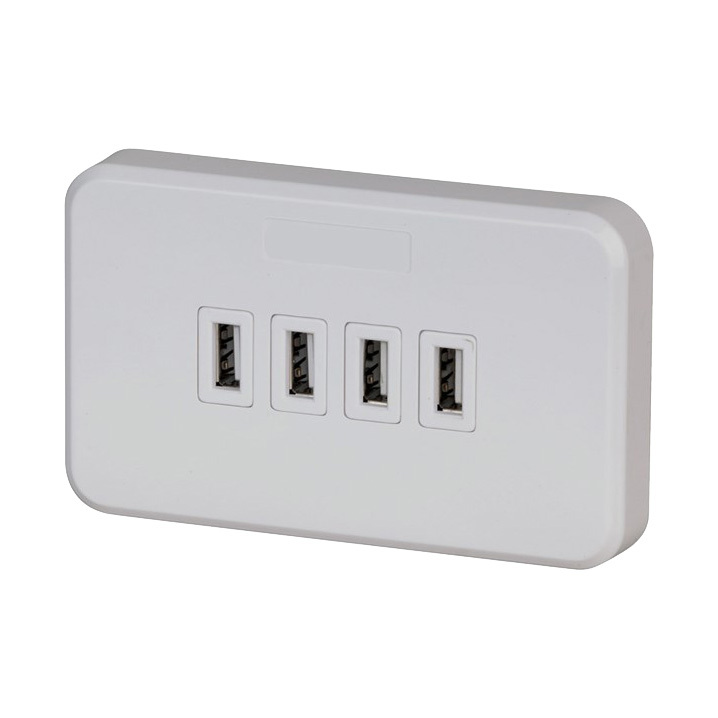 240v Ac Wall Plate With 4 Usb Charge Ports Mr Positive Nz