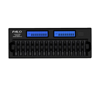 NiMH an NICD 16 Bay AA / AAA LCD Smart Battery Charging Station