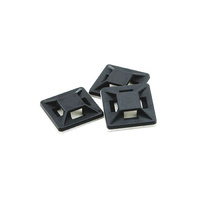 Cable Tie Mounts 19mm Black UV Weather Resistant (5 pk)