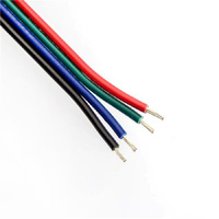 Tinned Copper 22awg 4 Strand PVC Insulated RGB Ribbon Cable