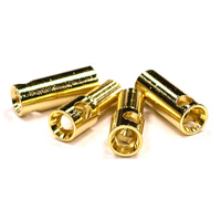 5.5mm Gold Banana Bullet Connectors (2 Pair)