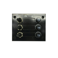 3 Way Switch Panel With Rubber Toggles and Fuse Protection