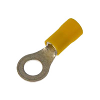 Terminal Ring Yellow 6.3mm (100 Pack)