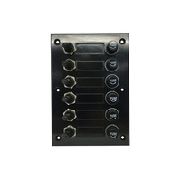 6 Way SPST Rubber Boot Switch and Fuse Panel
