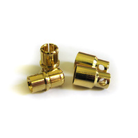 8.0mm Gold Banana Bullet Connectors (2 Pair)