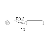 Hakko 936 0.2mm Conical Soldering Tip
