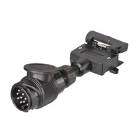 13 Pin Euro Round Socket to 7 Pin Flat Plug Trailer Adapter