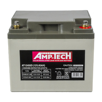 AMP-TECH 12v 45ahr AGM Deep Cycle Battery