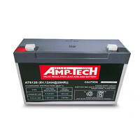 AMP-TECH 6v 12ahr AGM Battery T2