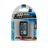 Ansmann 9v 300mah NiMH Rechargeable Battery