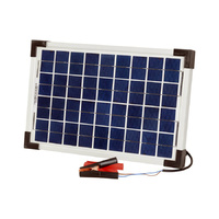 12v 10w Monocrystalline Solar Panel with Alligator Clips