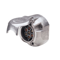 Trailer Large Round 5 Pin Metal Female Socket
