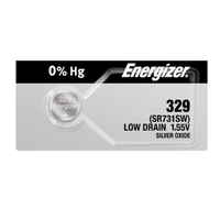 Energizer V329 SR731W Watch Button Cell Battery (Single)