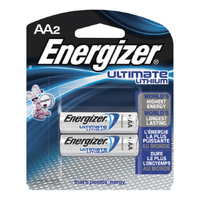 Energizer Lithium 1.5v AA Battery (2 Pack)
