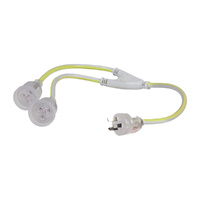 Heavy Duty Dual Output Extension Lead 10a