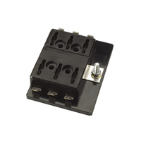 6 Way Standard ATS Blade Fuse Block with Single Power In Terminal