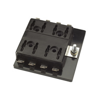 8 Way Standard ATS Blade Fuse Block with Single Power In Terminal