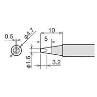 Goot 1.6mm Chisel Tip for RX-802AS Station