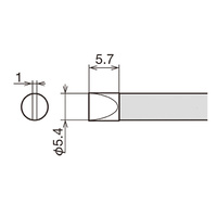 Goot 5.4mm Chisel Tip for RX-802AS Station