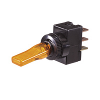 Plastic Toggle Switch with Red LED