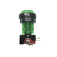 Illuminated Green Arcade Style Push Button