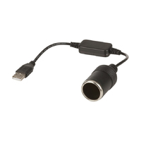 USB to Cigarette Lighter 12v 8w Step Up Converter