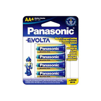 Panasonic Evolta Alkaline AA Battery (4 Pack) - TWO FOR ONE!