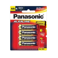 Panasonic AA Alkaline Battery (4 Pack)