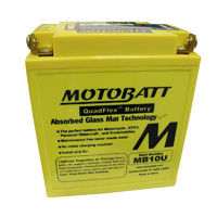 MotoBatt MB10U Quadflex 12v 175ccA Maintenance Free Battery