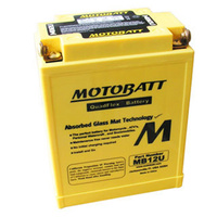 MotoBatt MB12U Quadflex 12v 160ccA Maintenance Free Battery