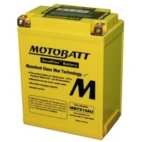 MotoBatt MBTX14AU Quadflex 12v 190ccA Maintenance Free Battery