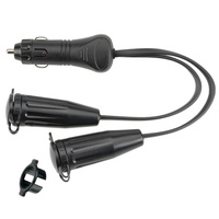 Cigarette Lighter to Twin Merit Sockets