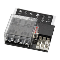 Fuse Box - Standard ATS Blade Fuses - 8 Way Single Ground