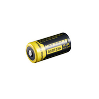 Nitecore Protected 16340 (CR123A) 3.7v 650mah Li-Ion Battery (NL166)
