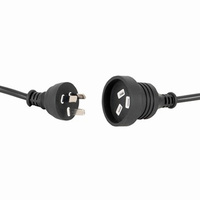Standard Black AC Power Extension (10m)
