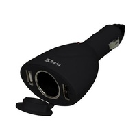 Twin USB Charger with Female Cigarette Socket Charger