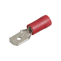 6.3mm Red Male Blade Terminal (100 Pack)