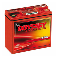 Odyssey PC680MJT High Performance 12v 220ccA AGM Sealed Lead Acid Battery