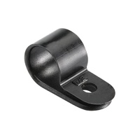 Nylon 12.7mm Cable Clamps Black UV Weather Resistant (100 pk)