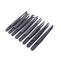 8 Piece Plastic Anti-Static Repair Tweezer Set